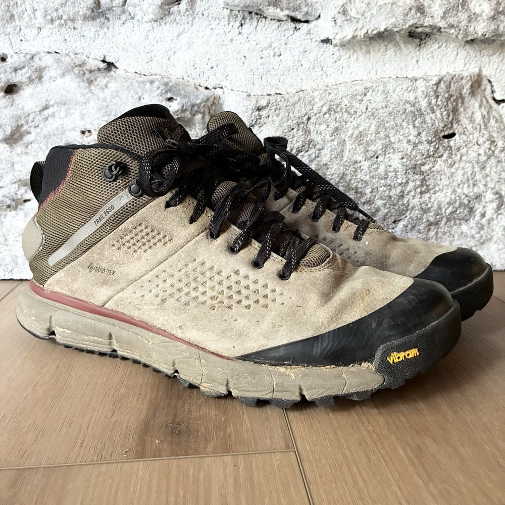 Danner Trail 2650 Mid 4" GTX Gore Tex Vibram Lace Up Hiking Boots Olive Mens 13